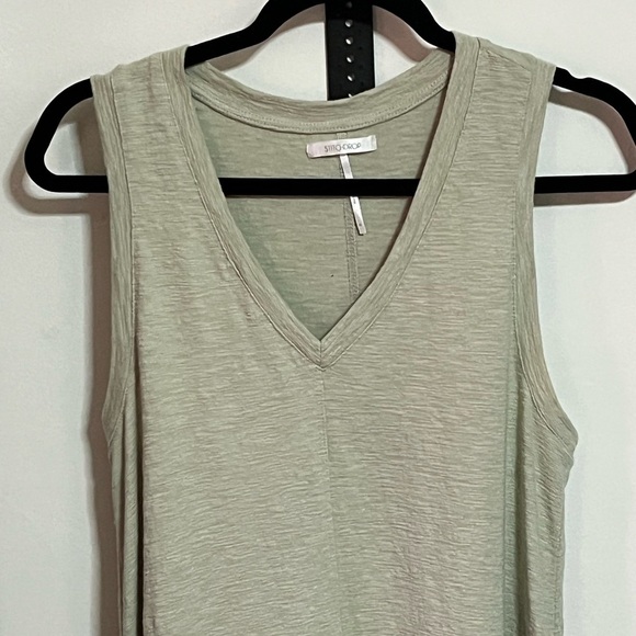 StitchDrop Green Asymmetrical Dress Sz Med - Picture 3 of 9